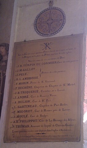 File Liste Des 14 Martyrs De La Revolution Francaise A Laval Jpg Wikimedia Commons