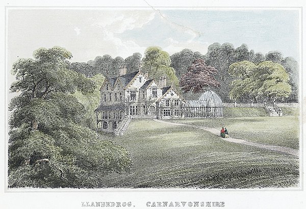 Llanbedrog, Carnarvonshire. The residence of Lady Jones-Parry