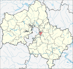 Moscow Oblast Lyuberetsky İlçesi Yeri (önceki 2012 Temmuz)