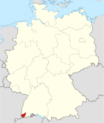 勒拉赫县在德国内的位置图