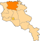 Լոռու մարզի քարտեզը