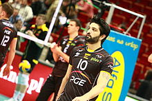 Dante during match of PlusLiga - Lotos Trefl Gdansk vs PGE Skra Belchatow Lotos Trefl Gdansk vs Skra Belchatow (8579076773).jpg