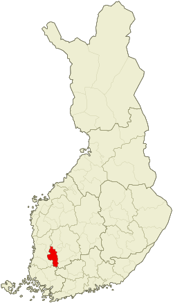 Location of South Western Pirkanmaa