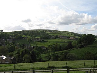 Luddenden village in United Kingdom