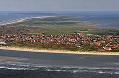 Légi felvételen Langeoog