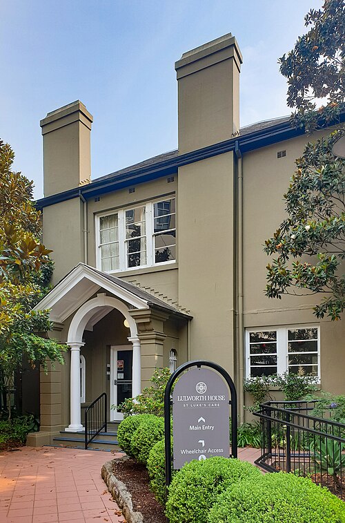 Lulworth, White's childhood home in Elizabeth Bay, Sydney