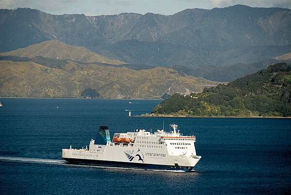 Ferry MV Kaitaki in the Harbour