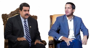 Maduro and Guaidó seated.png