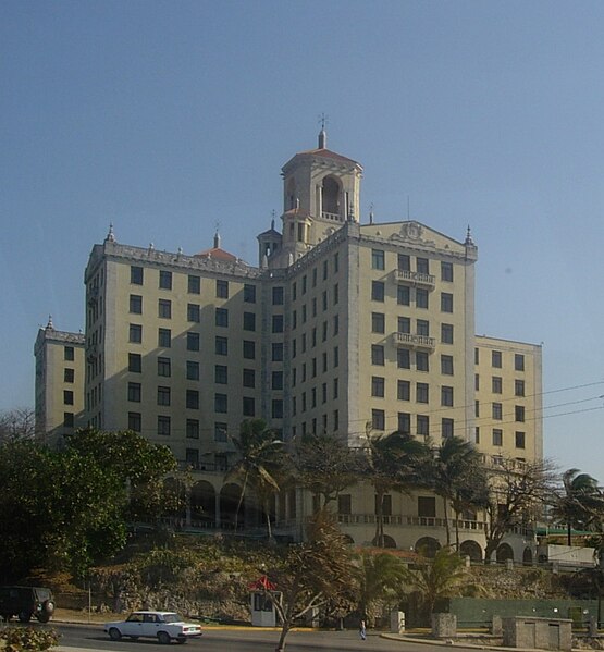The Hotel Nacional in Havana, former residence of Lucky Luciano in Cuba and the venue for the Havana Conference