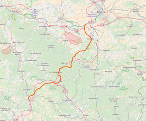 Tratto della linea ferroviaria Neudietendorf - Ritschenhausen