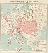 Map Austria and the spartitions of Poland 1928-1940 - Touring Club Italiano CART-TRC-60.jpg