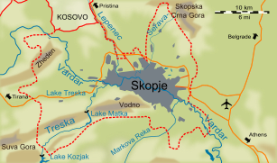 Skopje: Història, Geografia, Escut