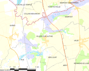 Poziția localității Villers-sur-Authie