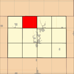 Map highlighting Diamond Lake Township, Dickinson County, Iowa.svg