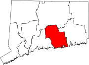 Map of Connecticut highlighting Lower Connecticut River Valley Planning Region.svg