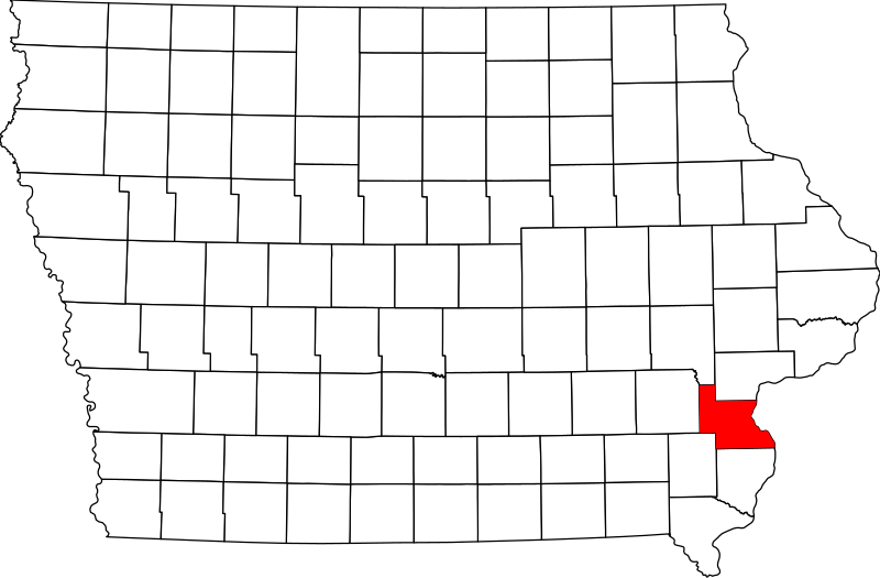 صورة:Map of Iowa highlighting Louisa County.svg