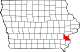 Map of Iowa highlighting Louisa County.svg