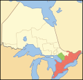 Southern Ontario highlighted