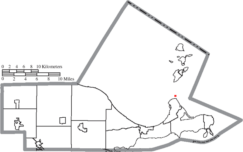 File:Map of Ottawa County Ohio Highlighting Mouse Island.png