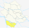 Map of Shunde (Jun'an highlighted)