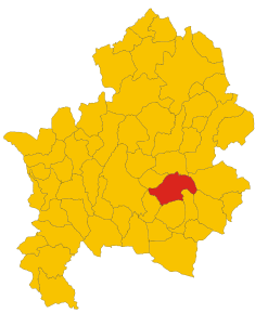 Localizarea Carpinone în Provincia Isernia