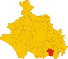 Map of comune of Sutri (province of Viterbo, region Lazio, Italy).svg