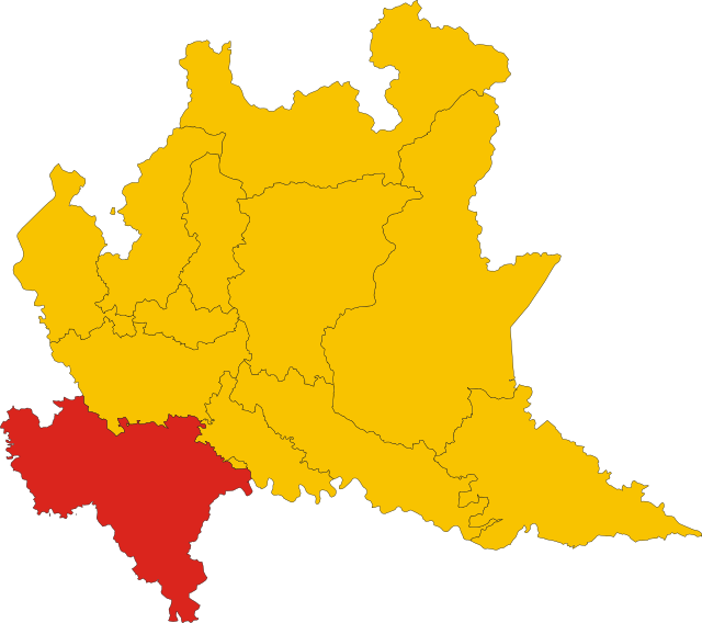 Provinsa de Pavia – Mappa