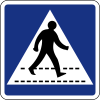 Maurice Signalisation routière - Panneau d'information - piétons Crossing.svg