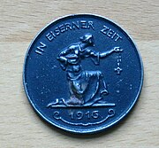 Vorderseite Medaille "In Eiserner Zeit"