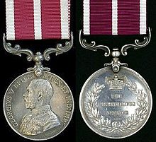 Meritorious Service Medal (United Kingdom), first King George V version Meritorious Service Medal (United Kingdom) George V v1.jpg