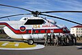 Mil Mi-8 with Azerbaijani flag.