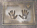 Caine's handprints in Leicester Square