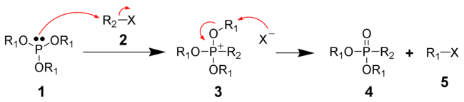 Reactiemechanisme van de Michaelis-Arboezov-reactie