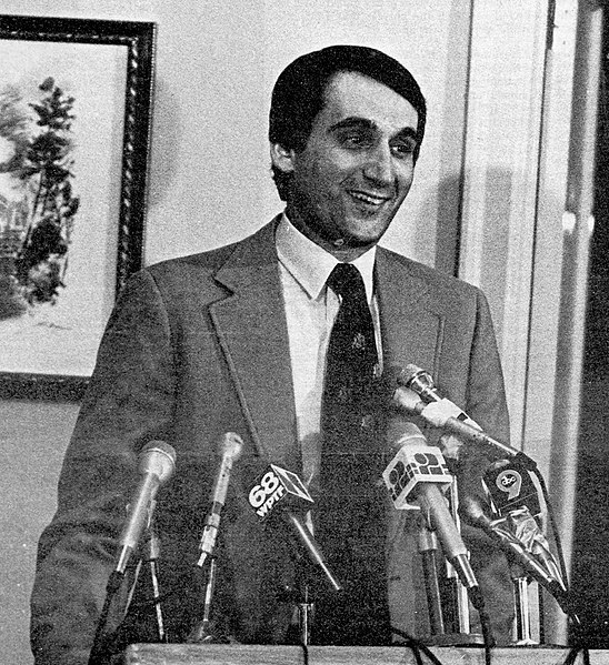 Krzyzewski speaks to reporters after being named Duke's head coach on March 18, 1980.