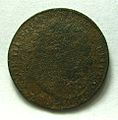 Modern token of George III obverse (FindID 562565).jpg