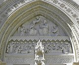 Detail of the right transept of Montpellier Cathedral