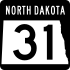 North Dakota Highway 31 маркер 