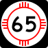 Markierung der State Road 65