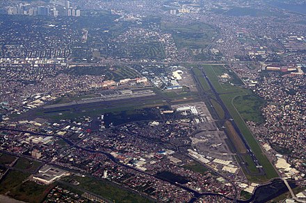 The Ninoy Aquino International Airport serves as the main airport of Metro Manila.