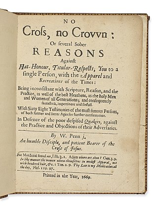 <i>No Cross, No Crown</i> Book by William Penn