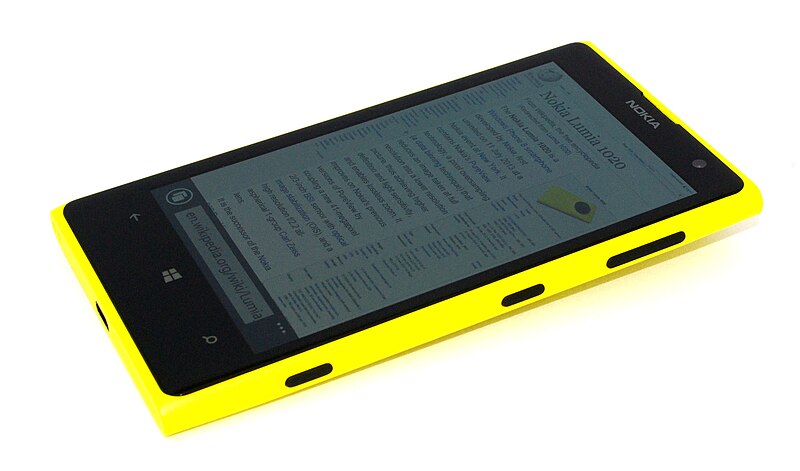 File:Nokia Lumia 1020 front.jpg