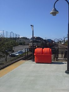 Un train intermodal Norfolk Southern en direction ouest traverse Union, NJ.