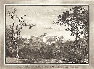 North west view of St. Donats castle in Glamorganshire