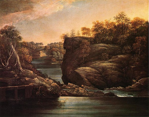 Norwich Falls by John Trumbull, 1806