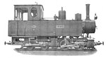 O&K 'Kalan' - Locomotive-Compound a deux paires d'essieux accouples. 120 chevaux-vapeur - 760 mm d'ecartment . Orenstein & Koppel, Paris, Catalogue de Locomotives No 552, 1902 Edition.jpg