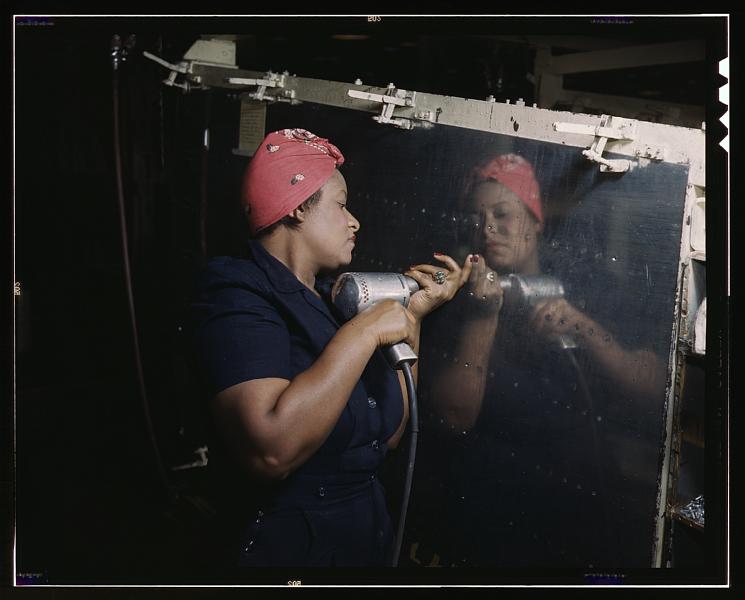 File:Operating a hand drill at Vultee-Nashville 1a35371u.tif