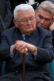 Kiss Péter temetésén 2014-ben