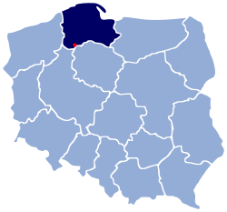 Розташування міста Члухув