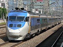 Saemaeul-ho train of DHC-PP DMU cars with a new Korail paint scheme (since retired).