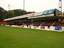 Park View Road, which has been Welling United's home ground since 1977. Park View Road, Welling, Kent.JPG